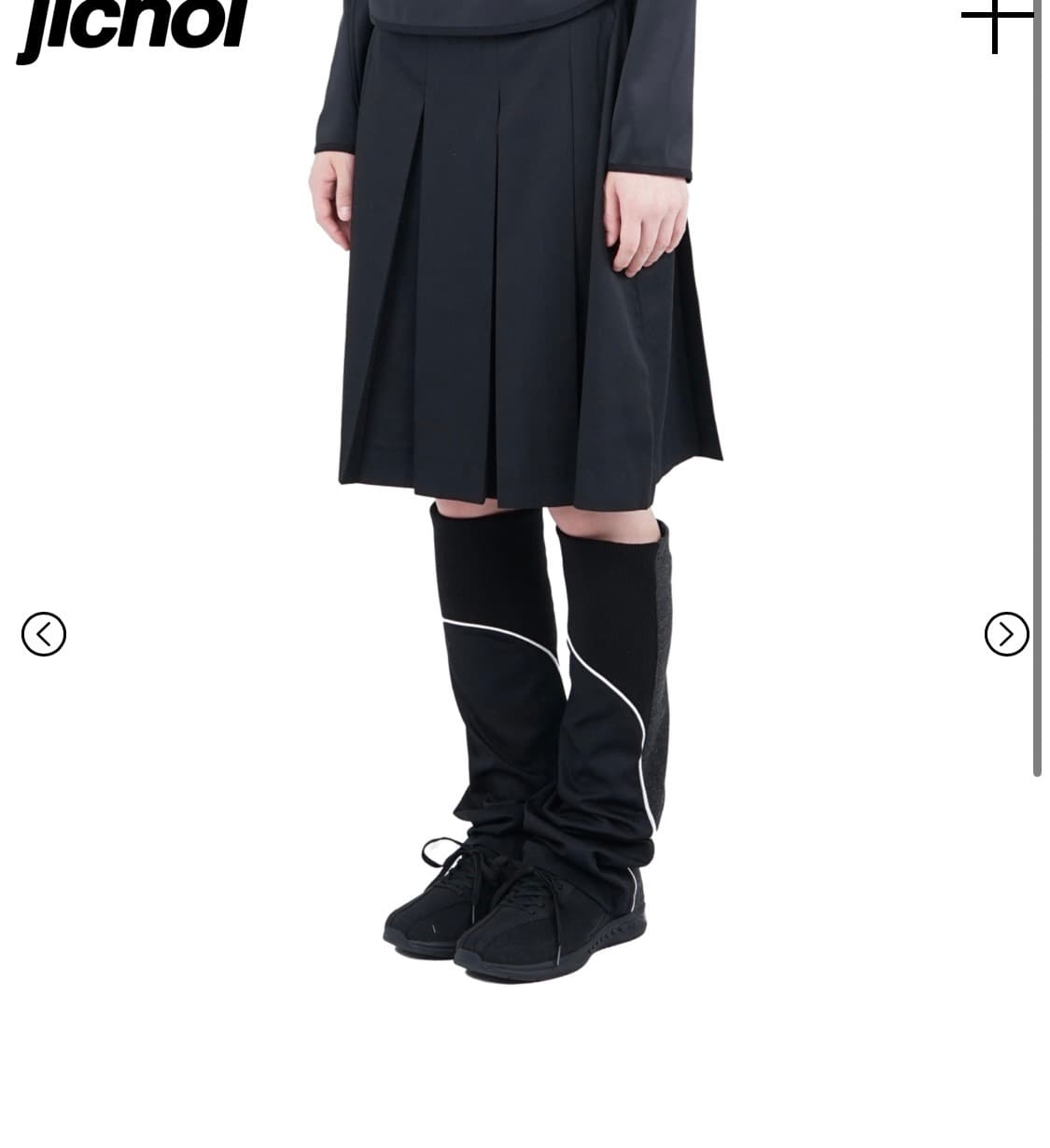 지초이 AW25 레그워머 스커트 상품이미지1