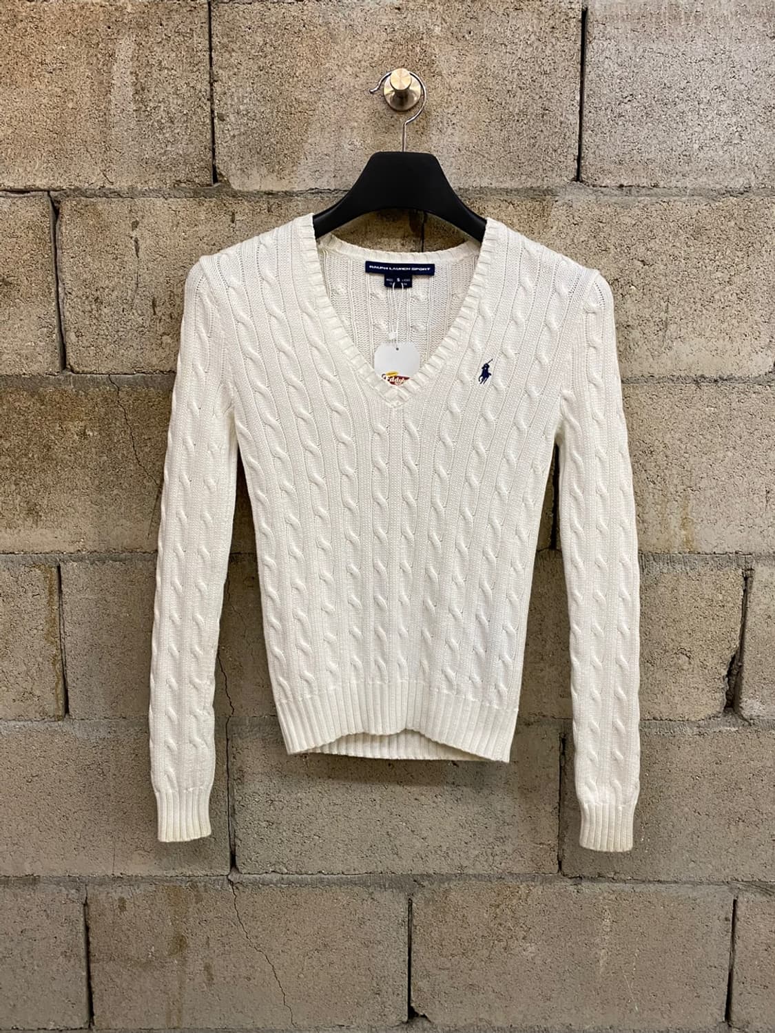 [S] Polo RL Cable V-Neck Sweater 상품이미지1