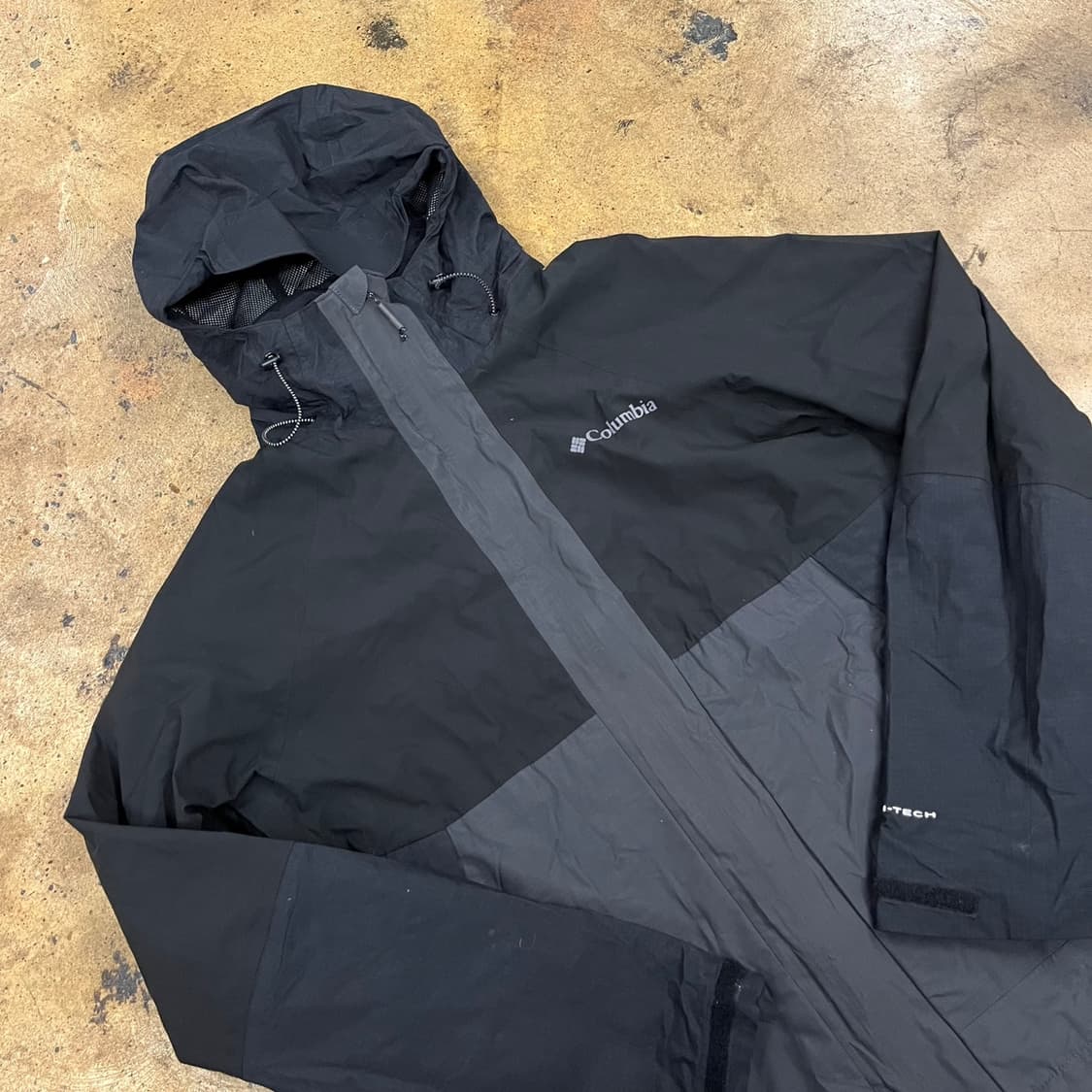[정품/L] 컬럼비아 블랙 그레이 바람막이 자켓 b19 상품이미지1