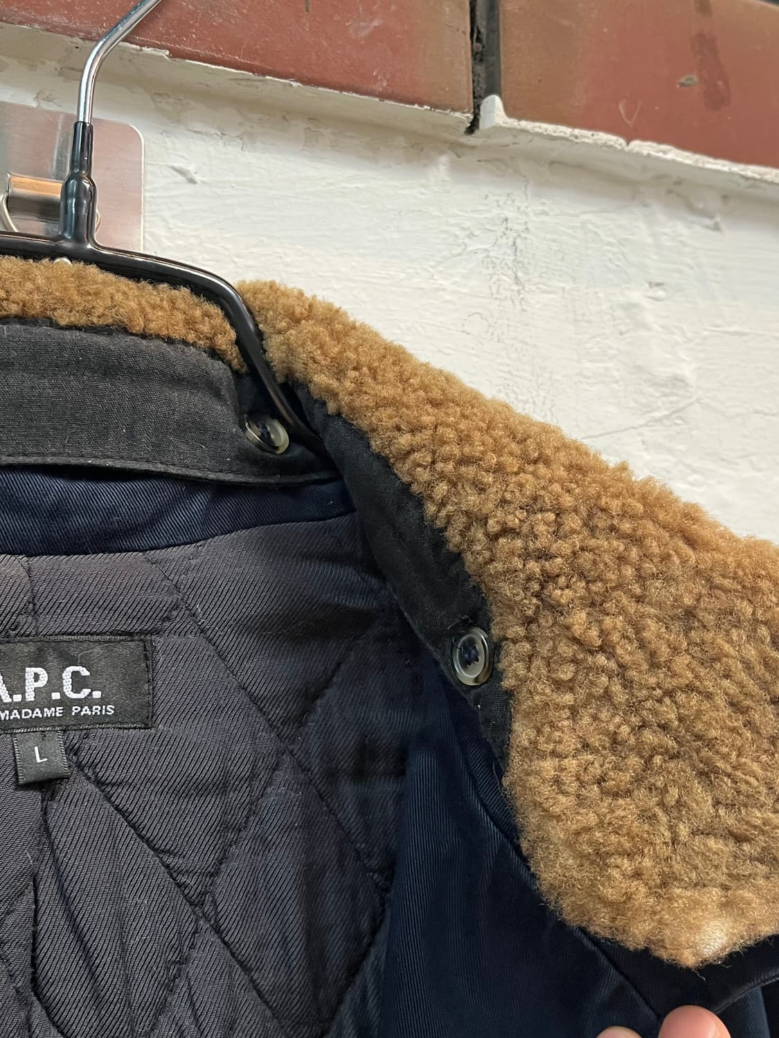 A.P.C. 아페쎄 네이비 퍼카라 보머 블루종 자켓 L 상품이미지5