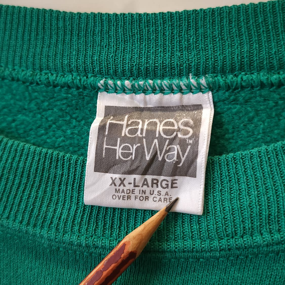 90s 헤인즈 빈티지 스웻셔츠 플레인 스웻셔츠 그린 xxl 상품이미지6