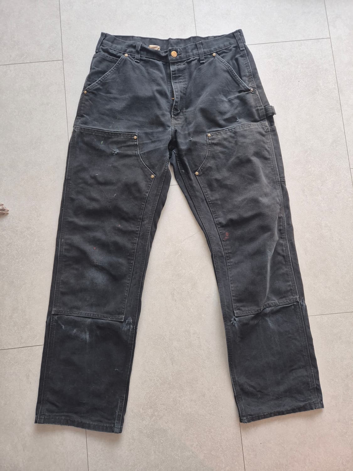 칼하트 B01 더블니 블랙 34x32 상품이미지1