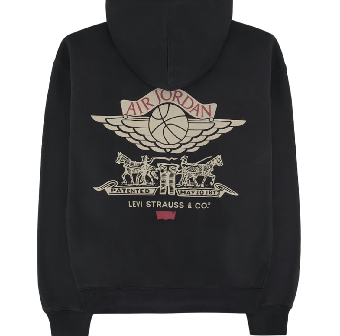 [M] 조던 리바이스 풀 집 후디 블랙 새상품 상품이미지1