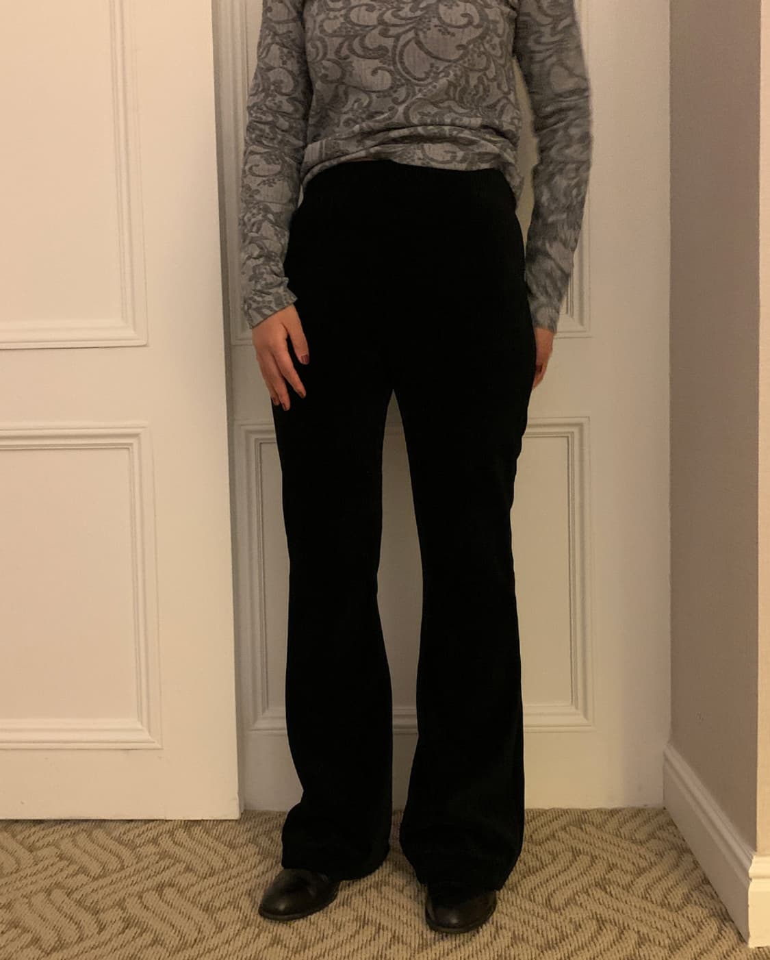 솔트 salt 벨로아 세미 부츠컷 팬츠 상품이미지5