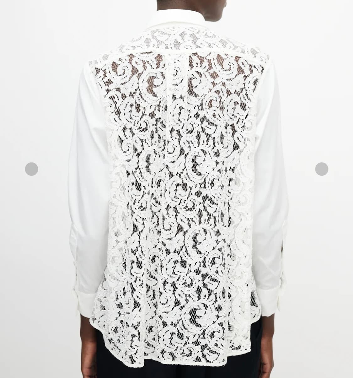 정품 사카이 레이스 셔츠 상품이미지2