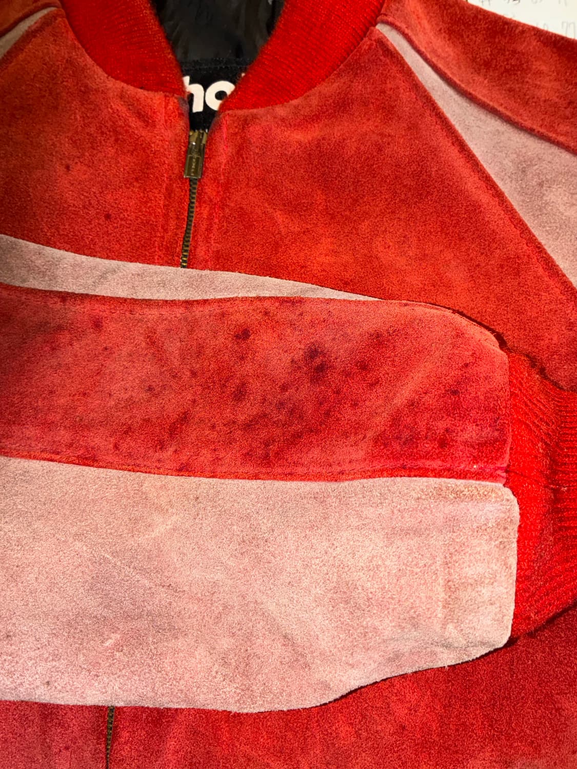 90s Schott Suede Zip Jacket Made in USA 상품이미지10