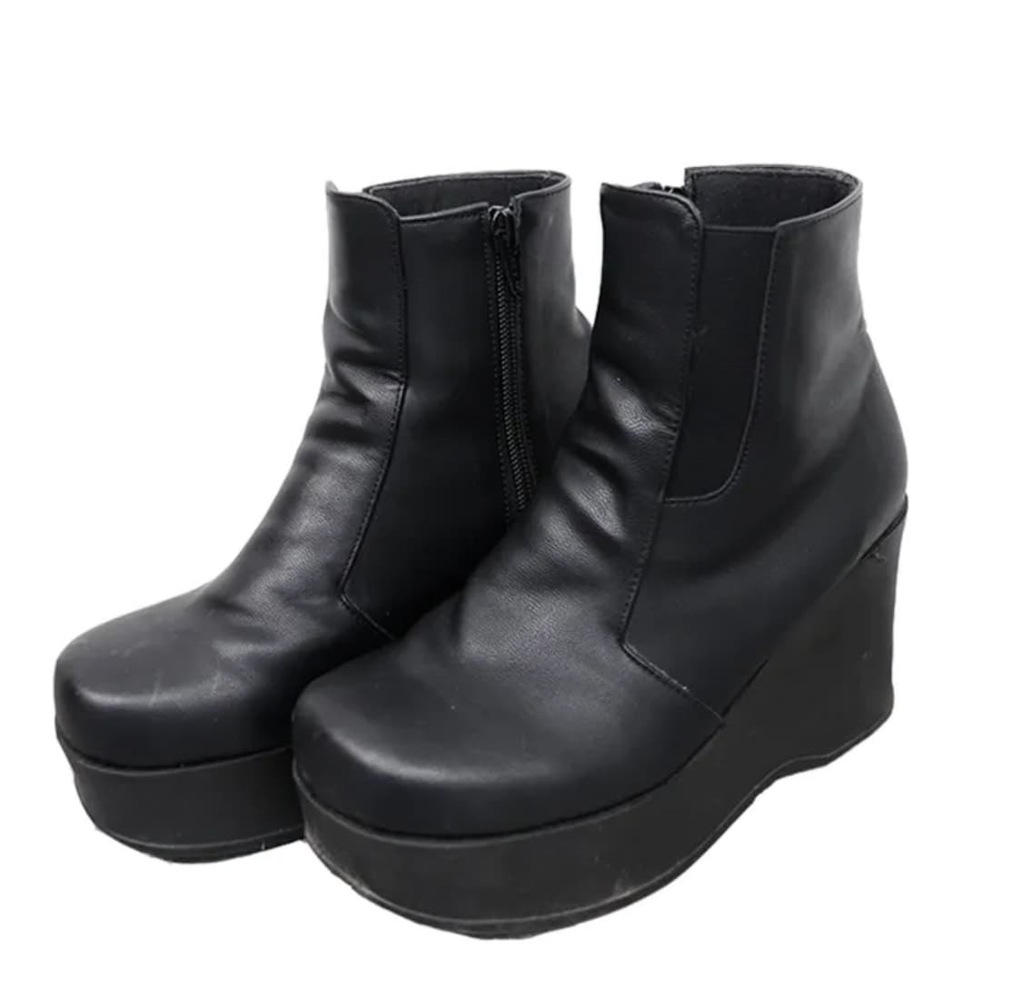 통굽웨지앵클부츠 230 9센티 상품이미지1