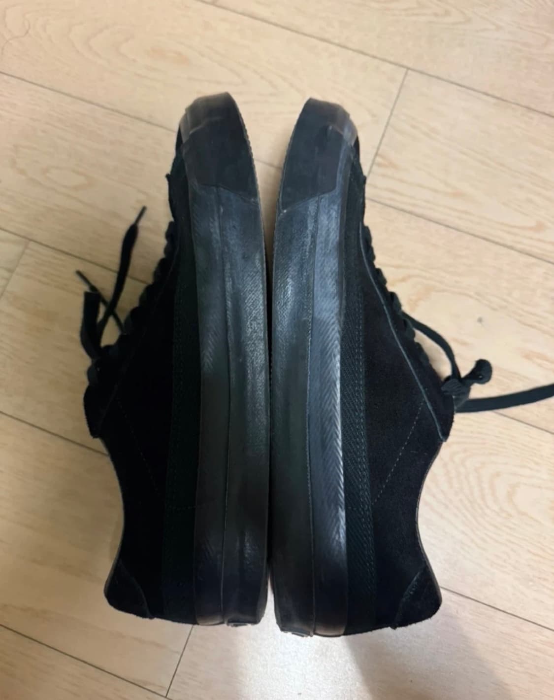 [265] 아사히 슈즈 벨티드 로우 스웨이드 블랙 상품이미지4