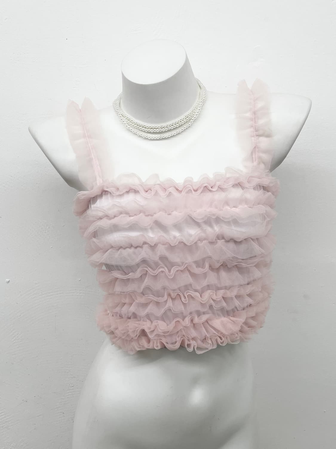 히메갸루 핑크 프릴 슬립 상품이미지1