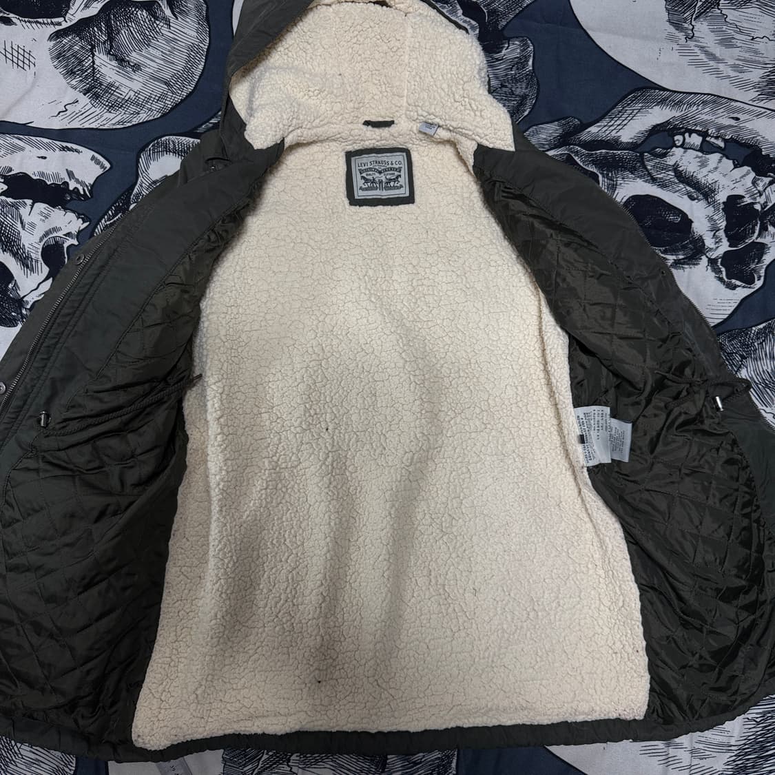 Y2K 00s 리바이스 쉐르파 야상  여성 L사이즈 상품이미지4