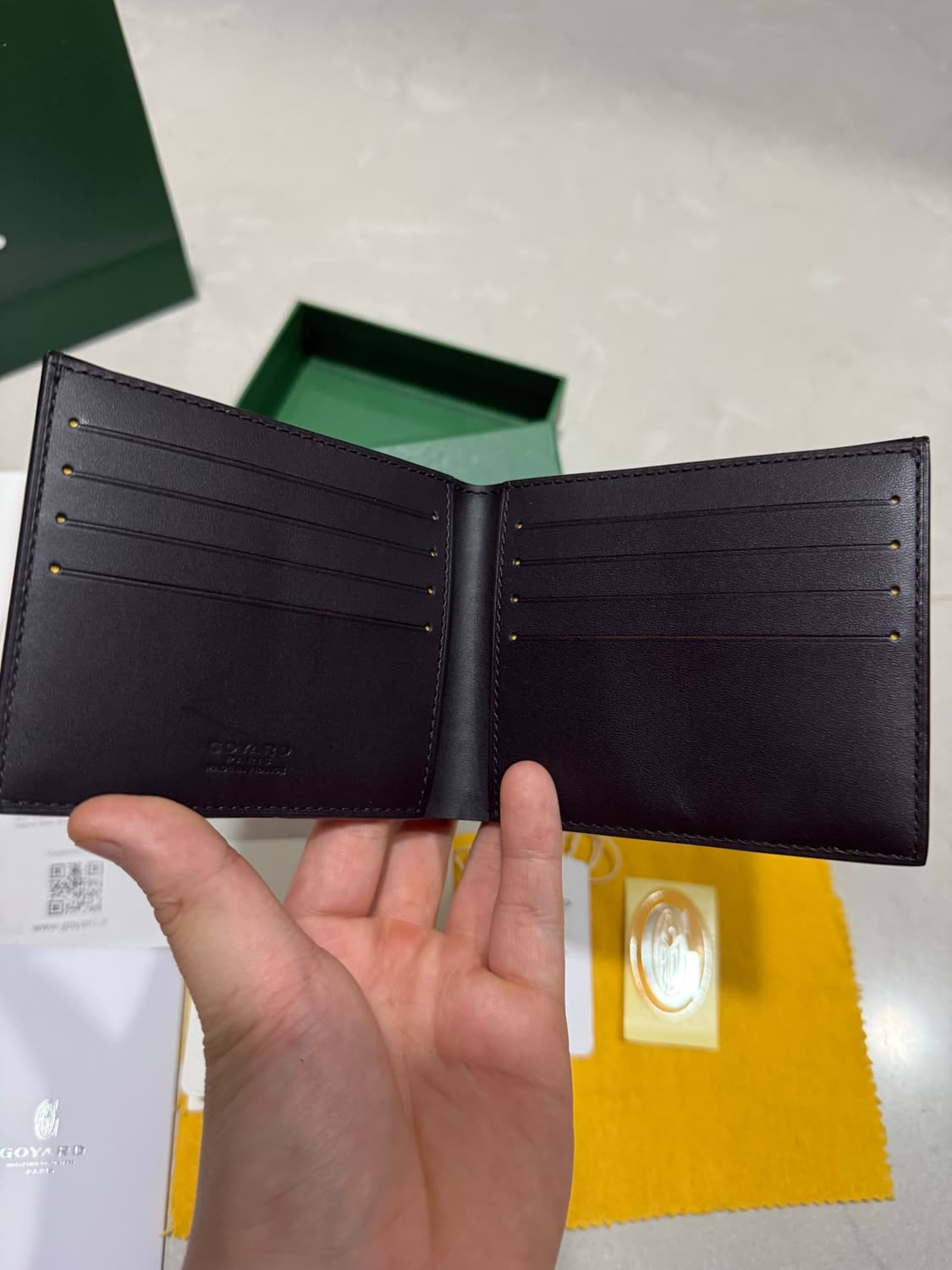 [당일출고,풀박스] 고야드 빅투아르 블랙 반지갑 상품이미지3