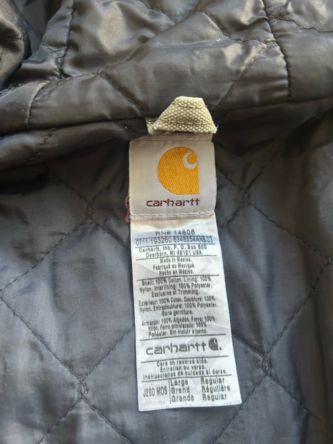 빈티지 칼하트 J280 액티브자켓 상품이미지6