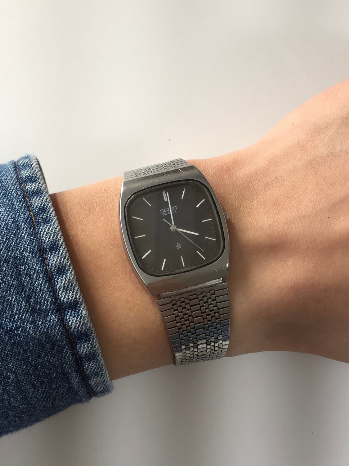 80s seiko brown dial square quartz 상품이미지4