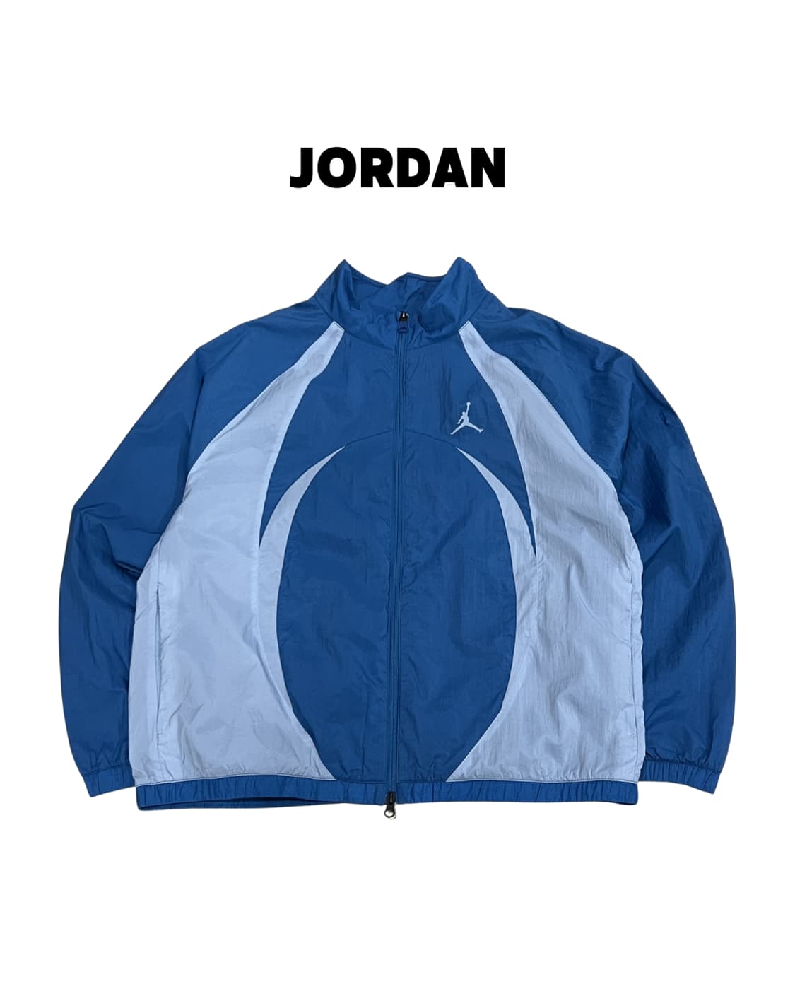 (3XL) 조던 스포츠 잼 웜업 자켓 인더스트리얼 블루 블루 그레이 상품이미지1