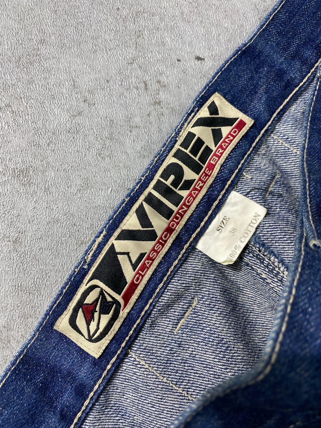 [38] 90s Avirex 아비렉스 루즈 와이드 핏 데님팬츠 상품이미지9