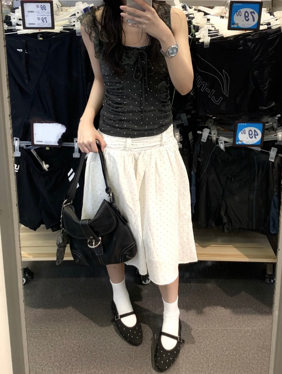 90s coach 코치 클래식 블랙 레더 소호백 숄더백 크로스백 상품이미지3