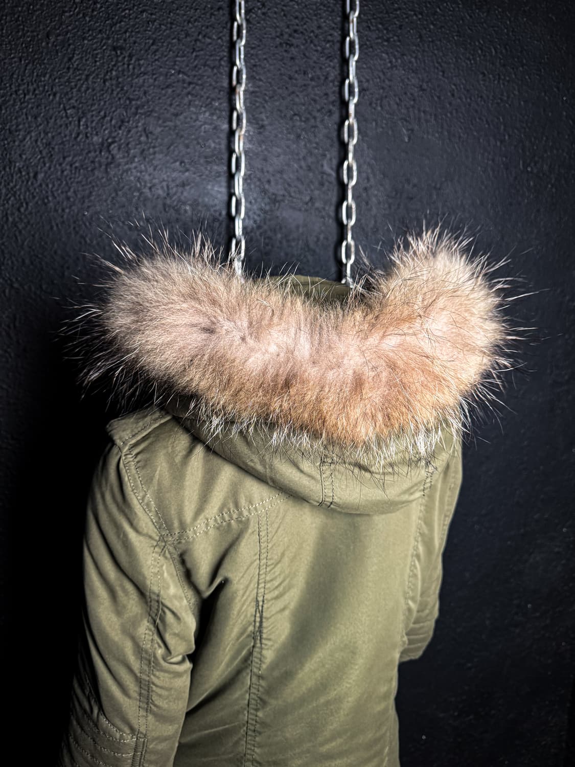Vintage Fur Hood Short Parka 상품이미지6