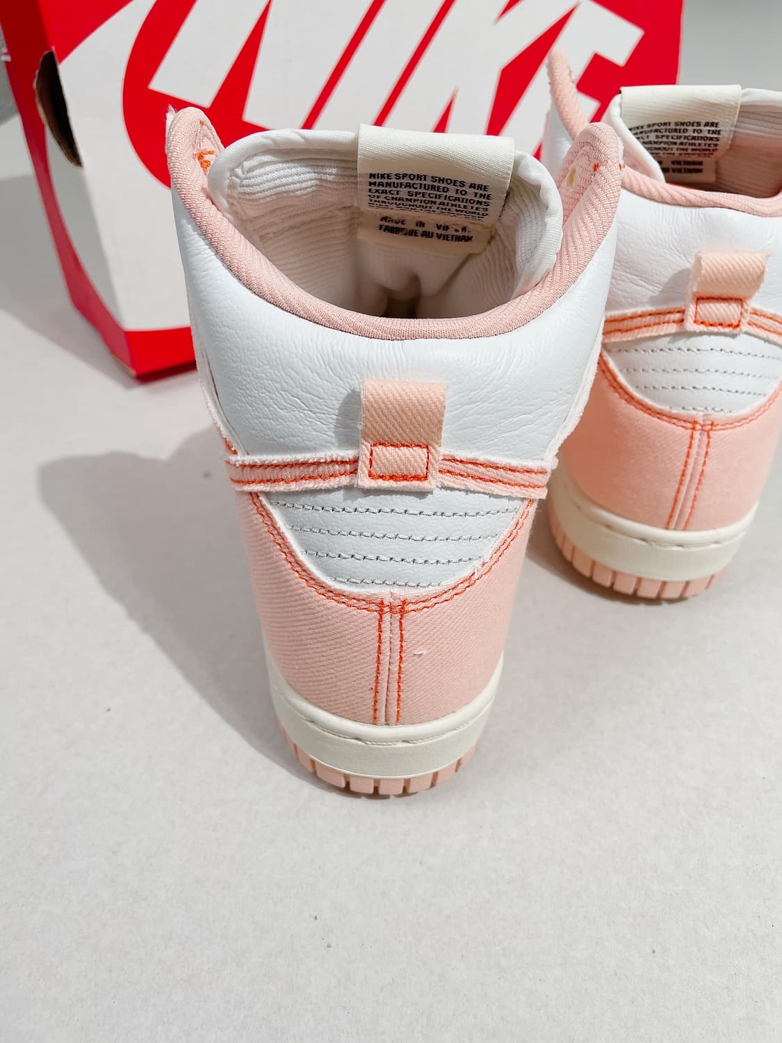 (정품/새상품) 나이키 여성 오렌지 덩크 하이 스니커즈 상품이미지6