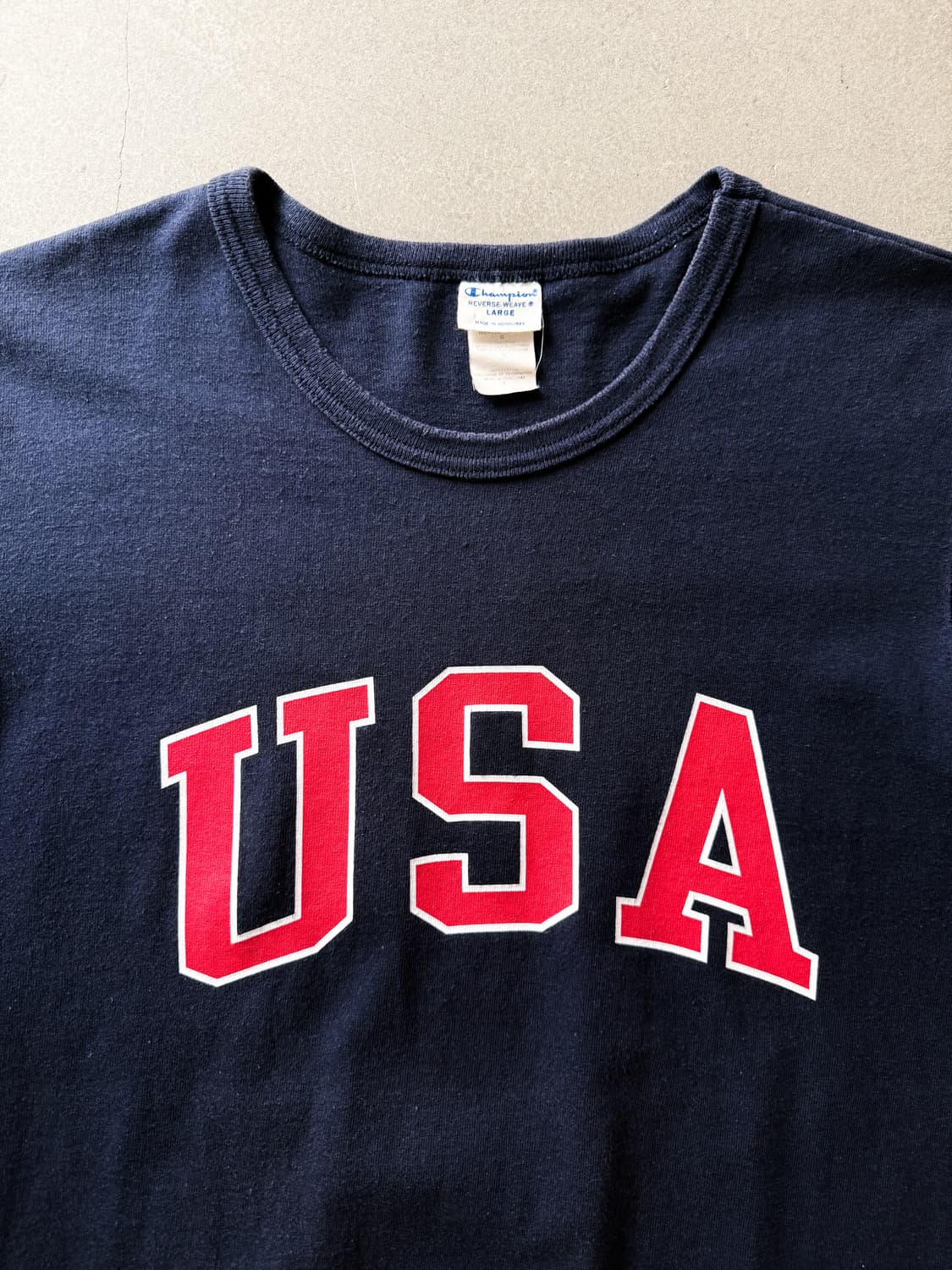 Champion Reverse Weave USA Logo T-Shirt 상품이미지2