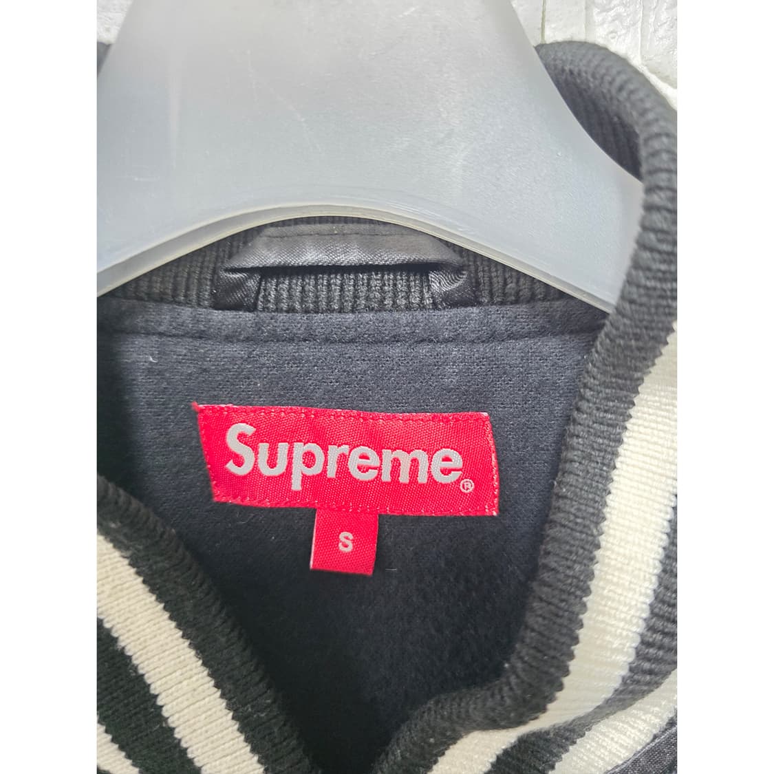 택포// 슈프림 립어랏 레코드 바시티 자켓 블랙 M 상품이미지2