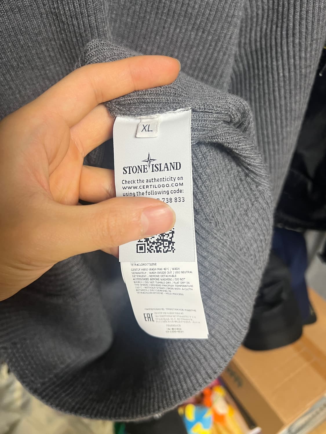 스톤아일랜드 골지 니트 xl 상품이미지8