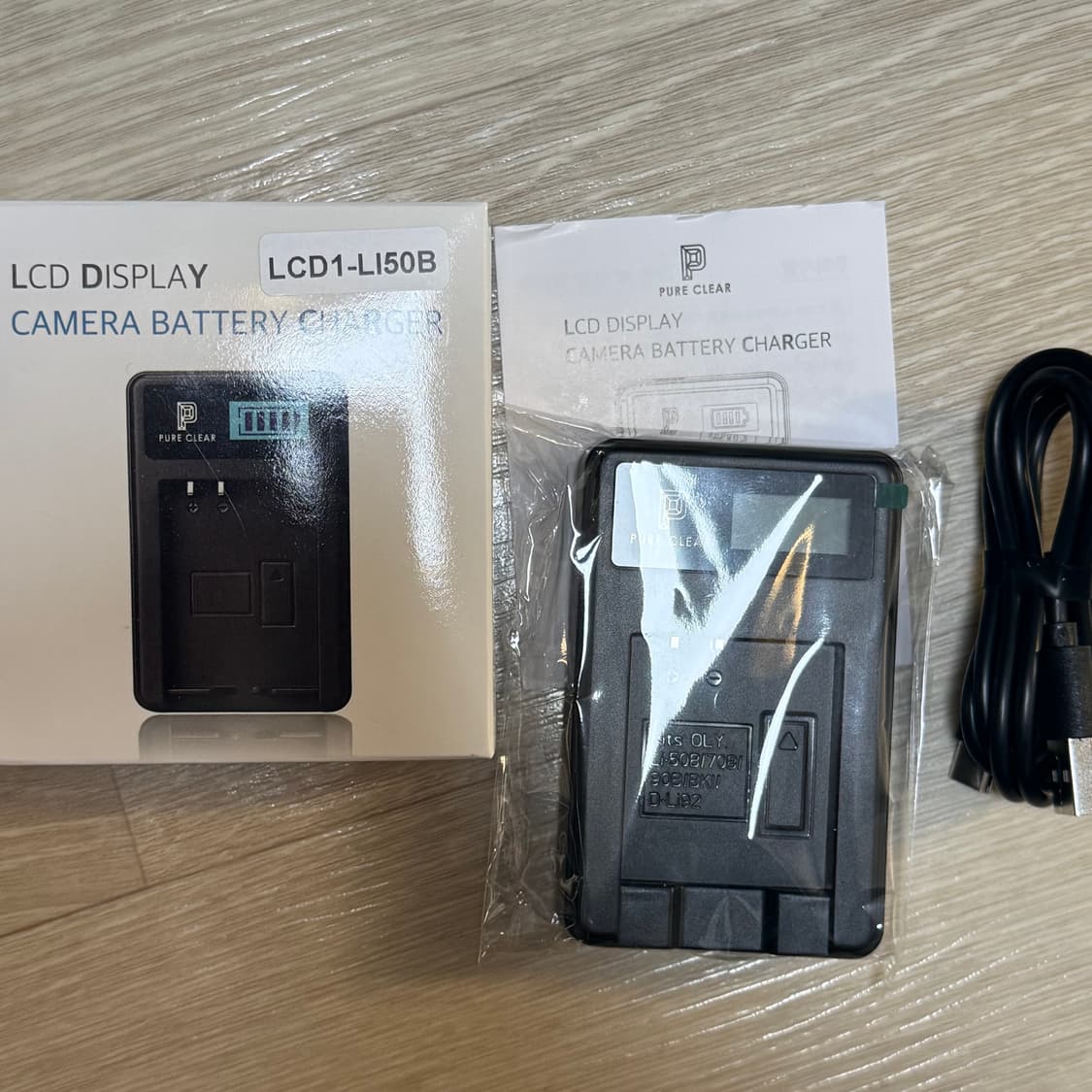 퓨어클리어 올림푸스 LI-50B 배터리 호환충전기 C타입 c to usb 상품이미지1