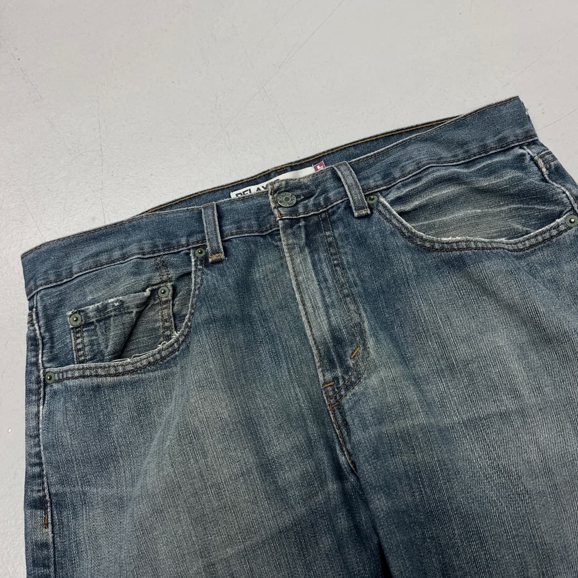 리바이스 559 새깅 워싱 스케이터 와이드 데님팬츠 상품이미지4