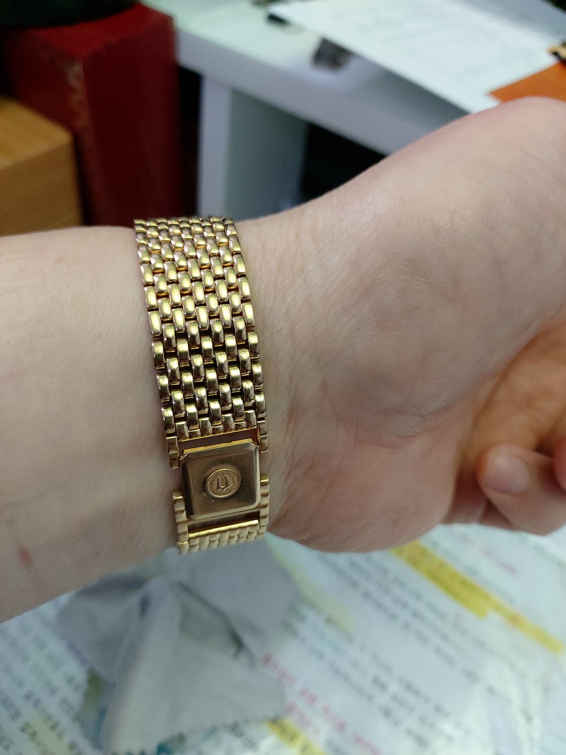 불로바 앰배서더 금장 시계 상품이미지5