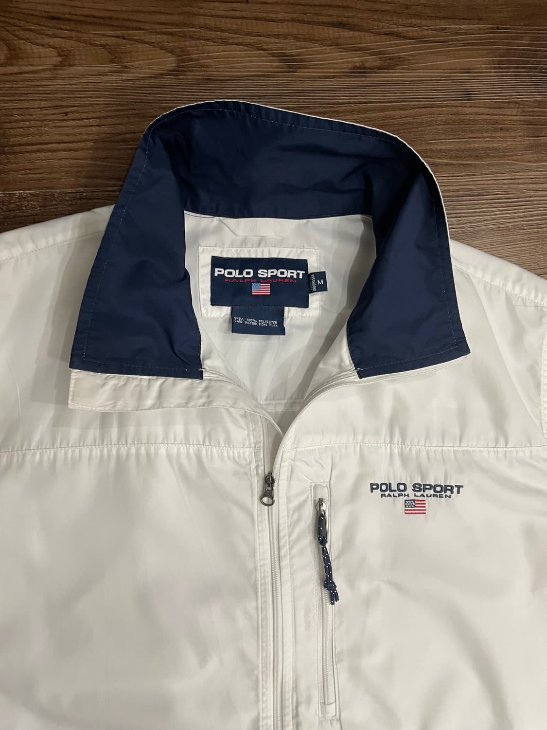 90s 폴로스포츠 성조기 화이트 윈드브레이커 바람막이 상품이미지2