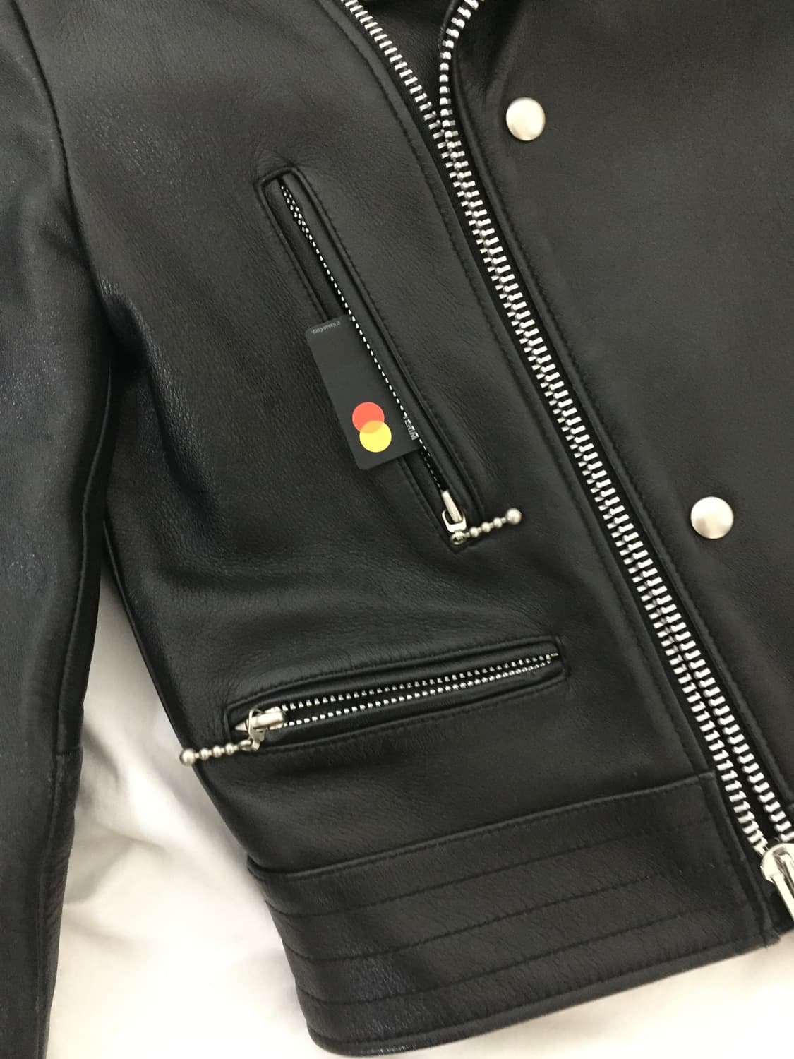 마뗑킴 양가죽 라이더 레더자켓  M 상품이미지5