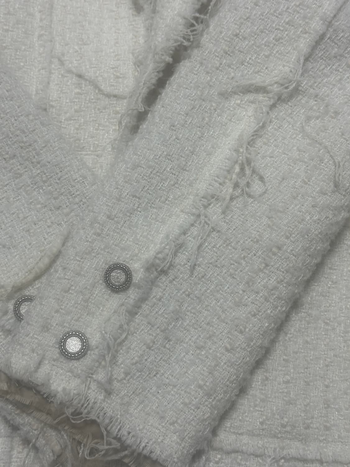 Matin Kim Tweed Pocket Blazer Ivory 상품이미지7