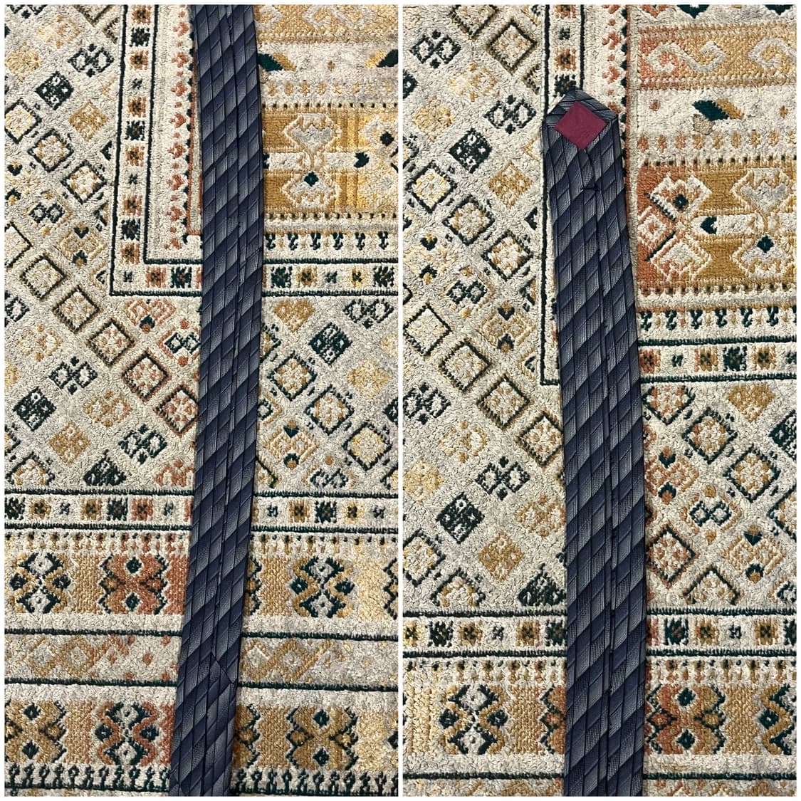 발망 패턴 넥타이 네이비 #csz3683 상품이미지9