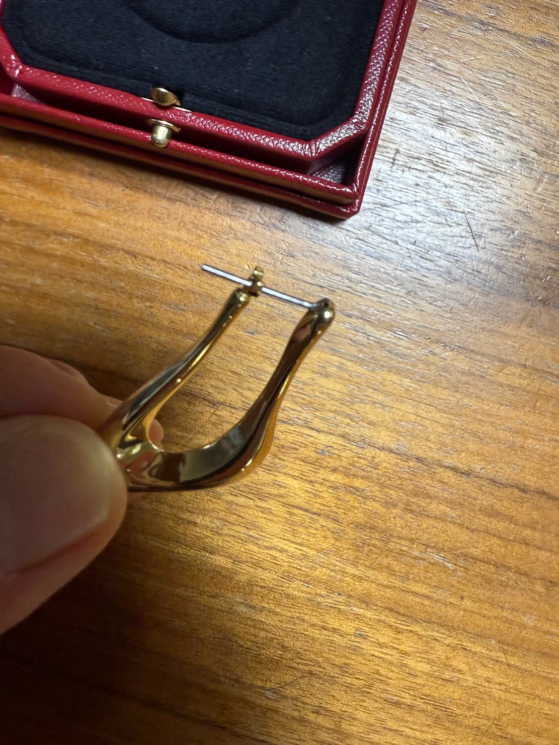 COS 코스 금장 후프 이어링 상품이미지2