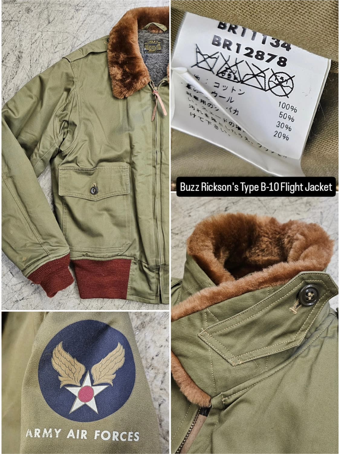 Buzz Rickson Type B10 Flight Jacket 상품이미지3