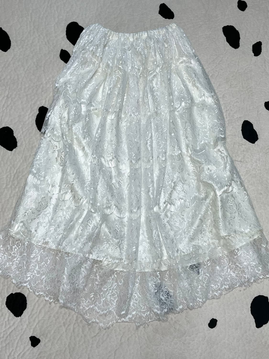 vintage laced long skirt 상품이미지5
