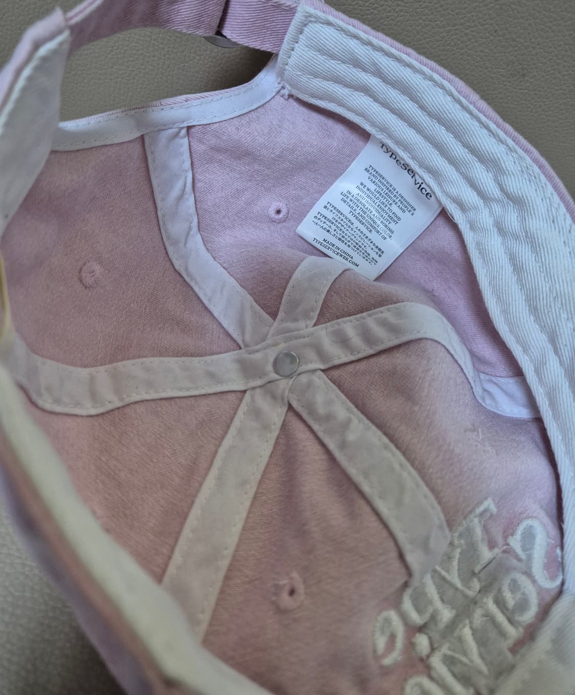 Type Service 타입서비스 핑크색 볼캡 상품이미지7