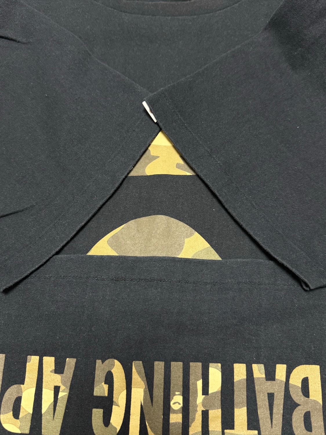 00s 베이프 퍼스트 카모 빅로고 티셔츠 XL 상품이미지7