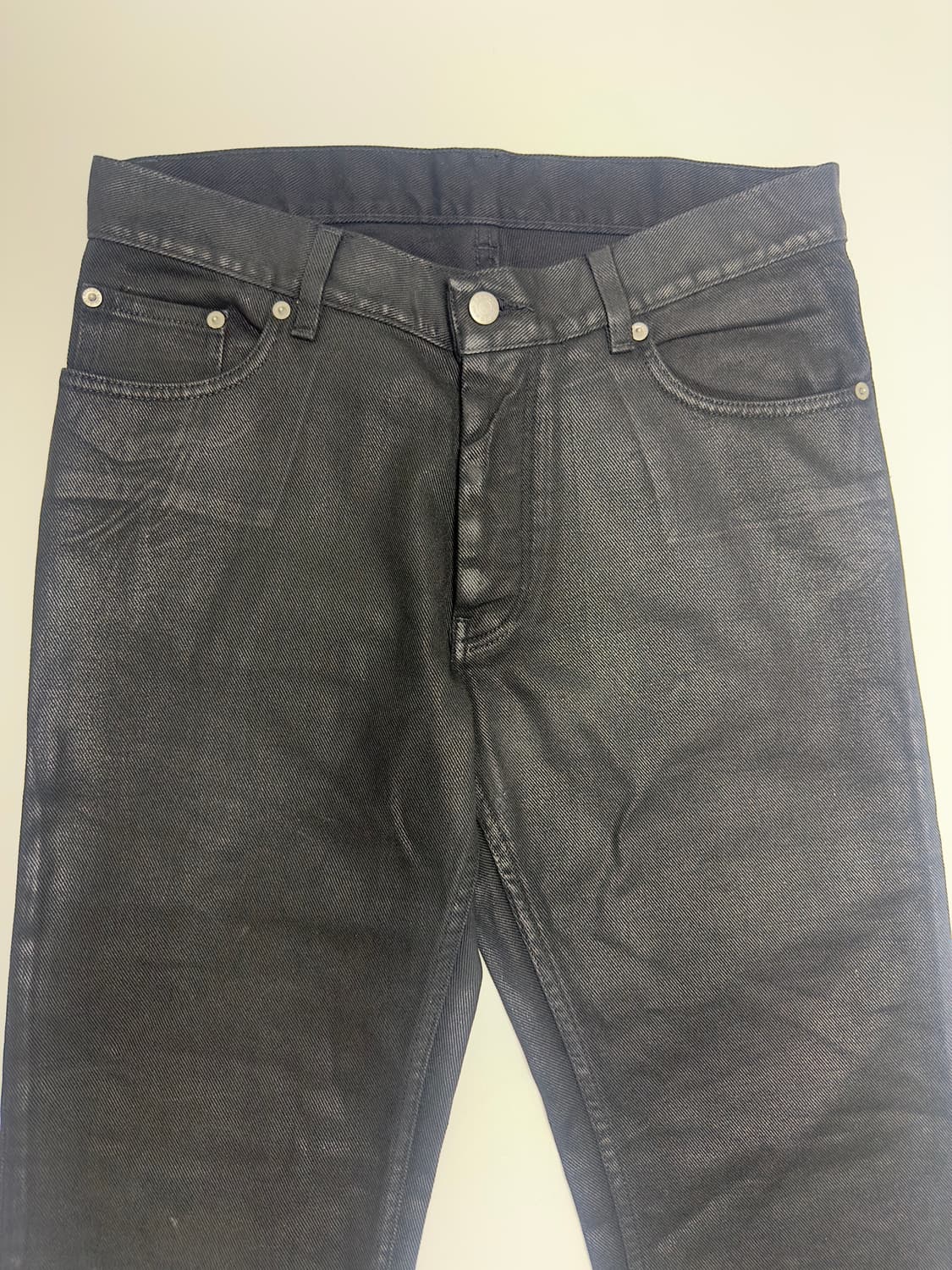 Helmut lang 1998 coated black denim 32 상품이미지4