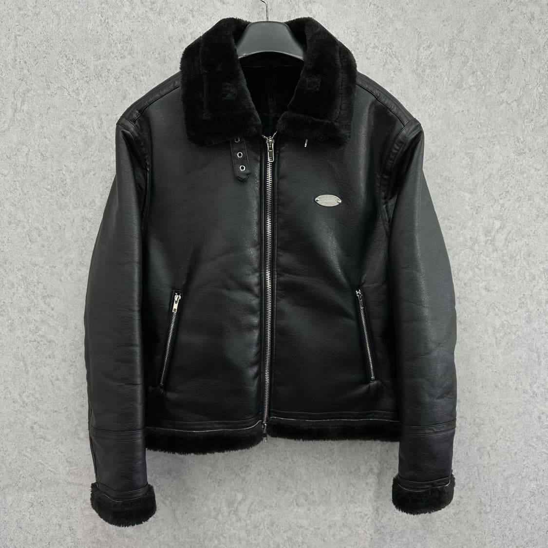 95 세인트페인 남자 에코레더 무스탕 상품이미지1