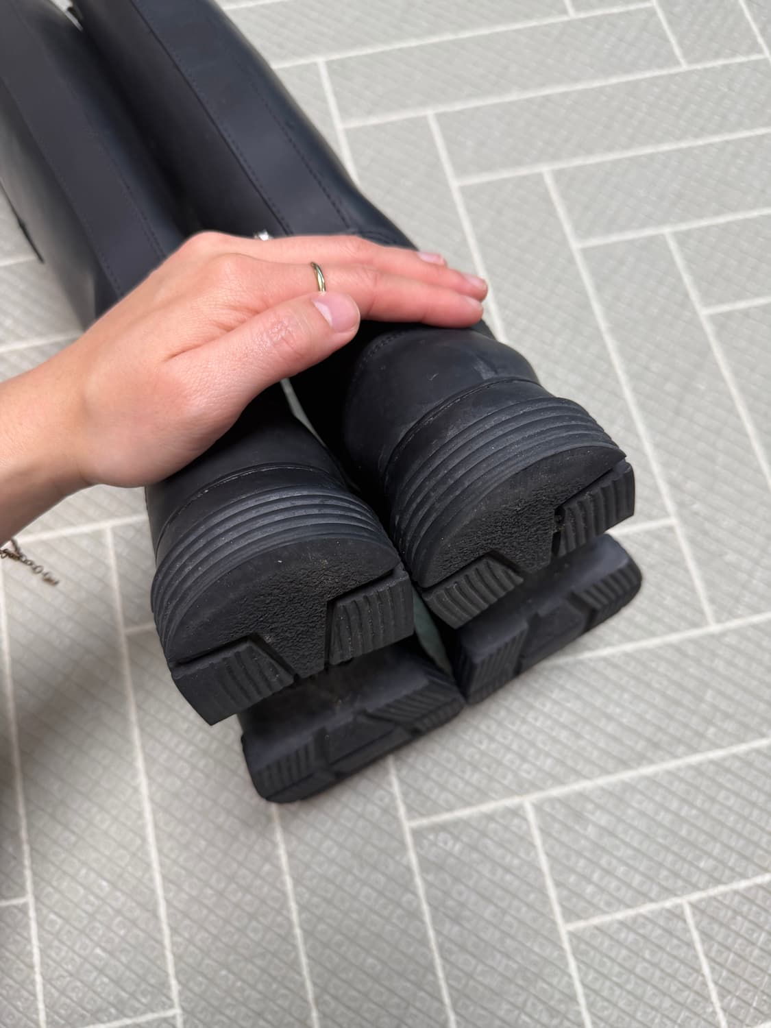 GANNI 리사이클 러버 부츠 37 상품이미지5