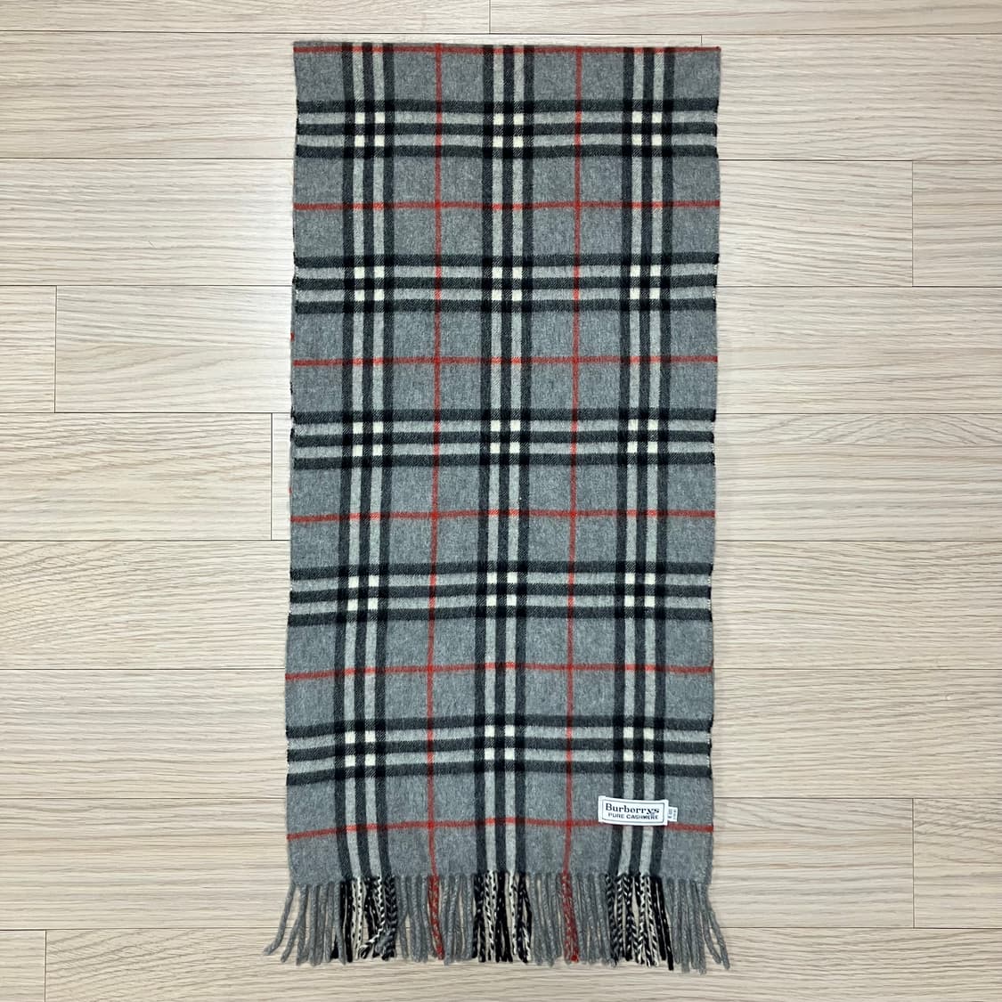 [정품] 버버리 그레이 노바체크 캐시미어 머플러 (burberry) 상품이미지3