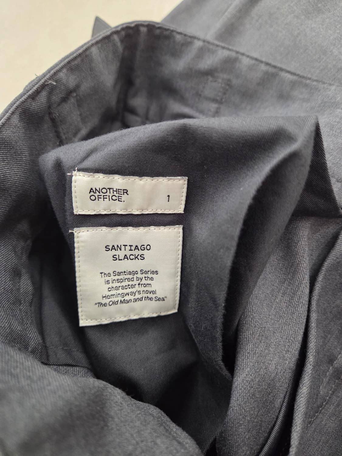 어나더오피스 산티아고 슬랙스 헤더그레이 1사이즈  상품이미지5