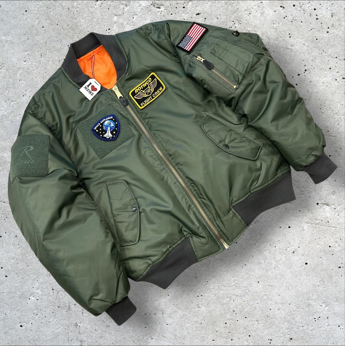 [L] ROTHCO 로스코 MA-1 항공 점퍼 카키 A895 상품이미지1