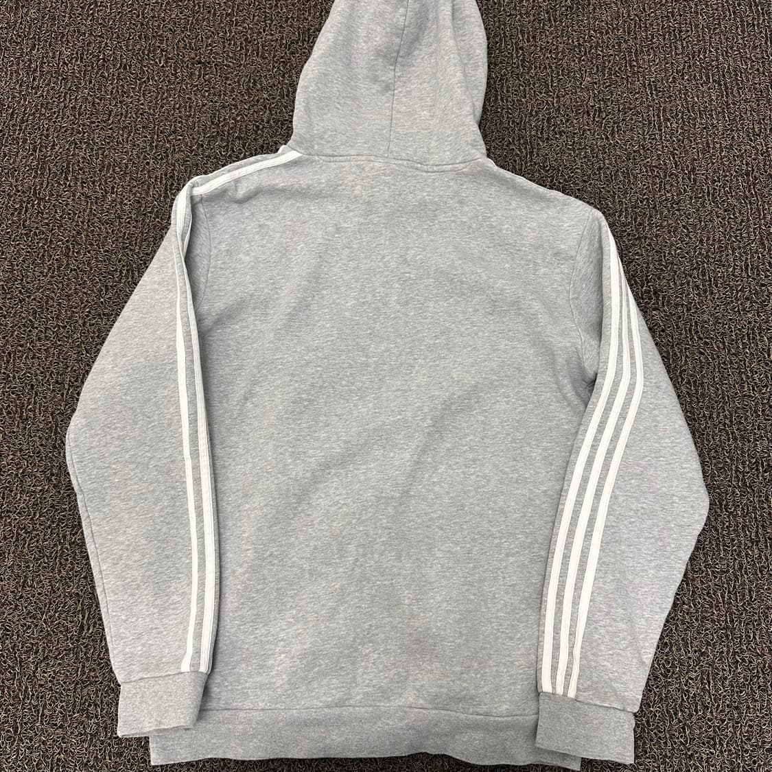 아디다스 삼선 후드티 그레이 XL 상품이미지5
