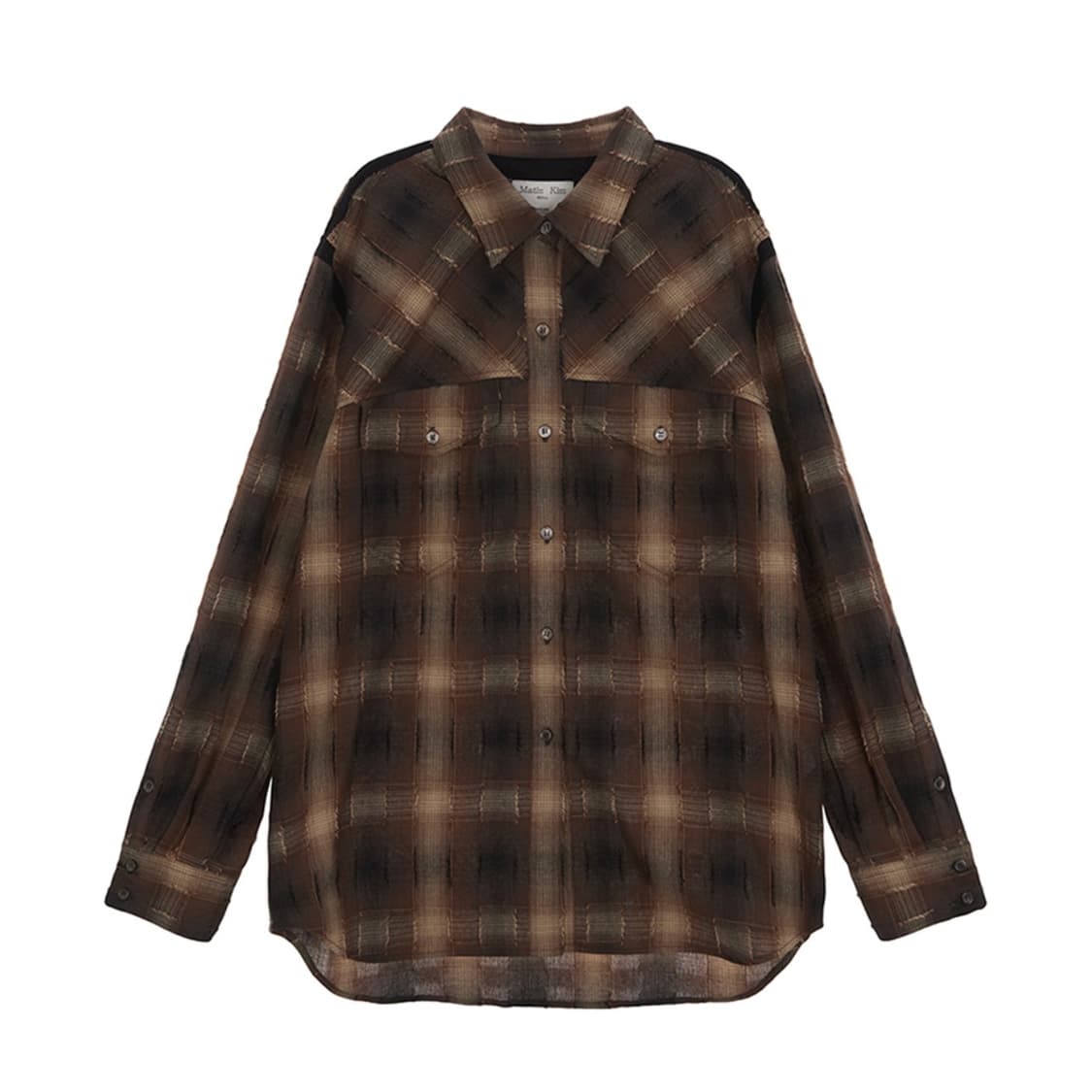 마뗑킴 투포켓 체크 셔츠 상품이미지1