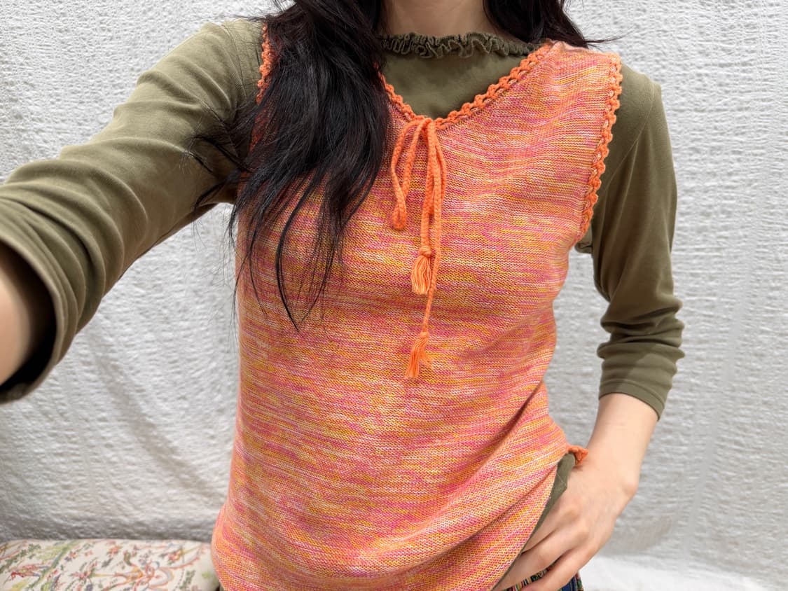 Sunny Tangerine Knit Cami 상품이미지1
