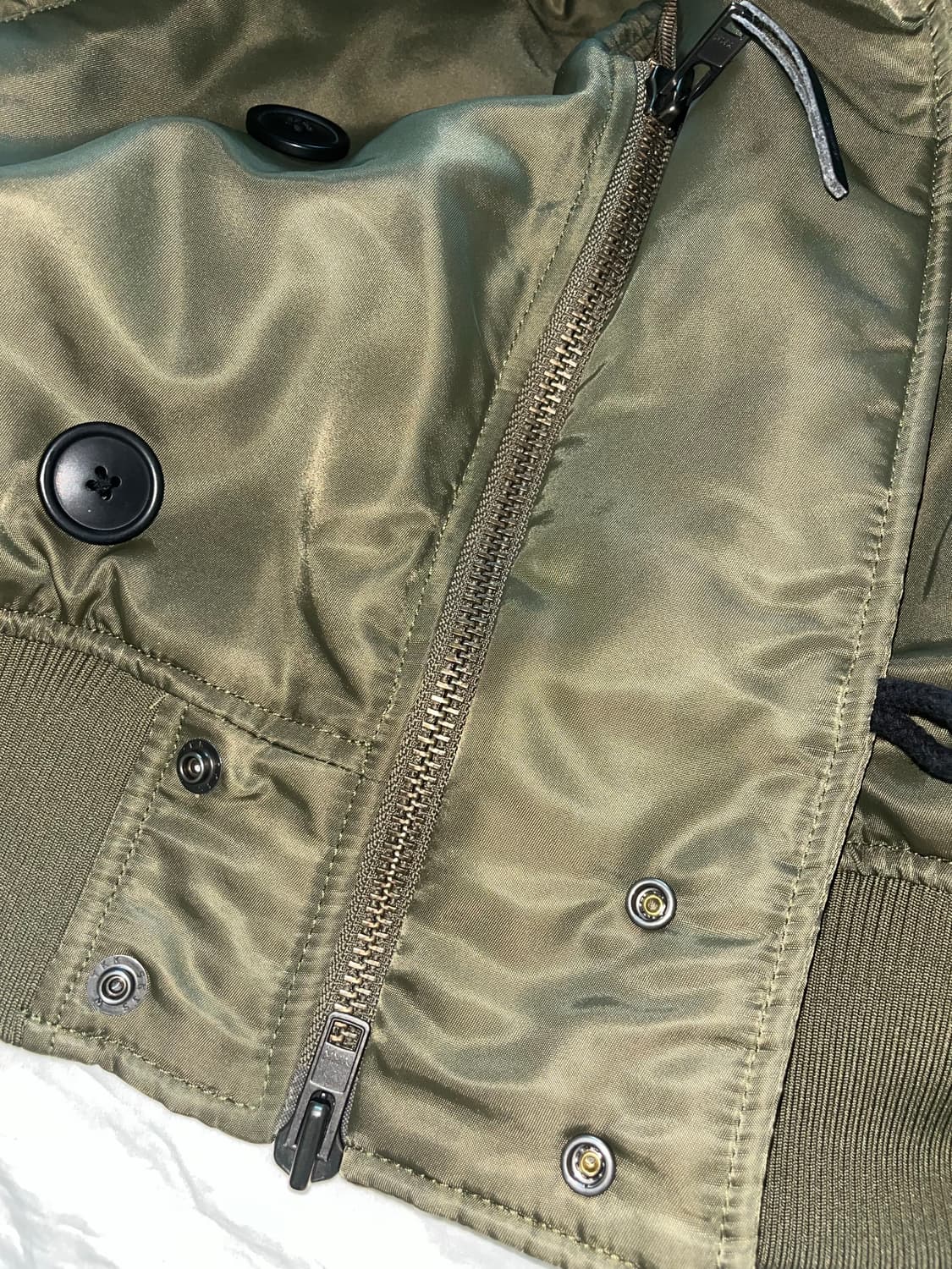 팀코믹스 항공점퍼 패치드 MA-1 (카키/s) 상품이미지4