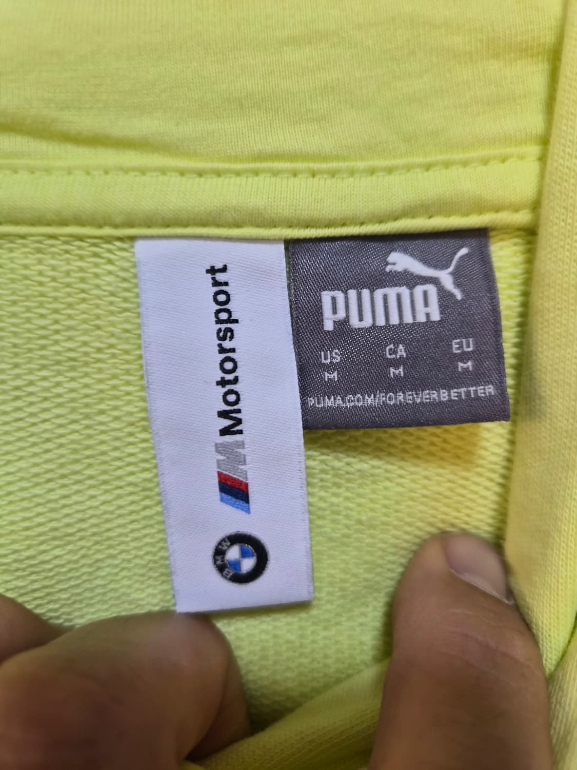 우먼 M) PUMA x BMW 크롭 후드 팝니다 상품이미지3