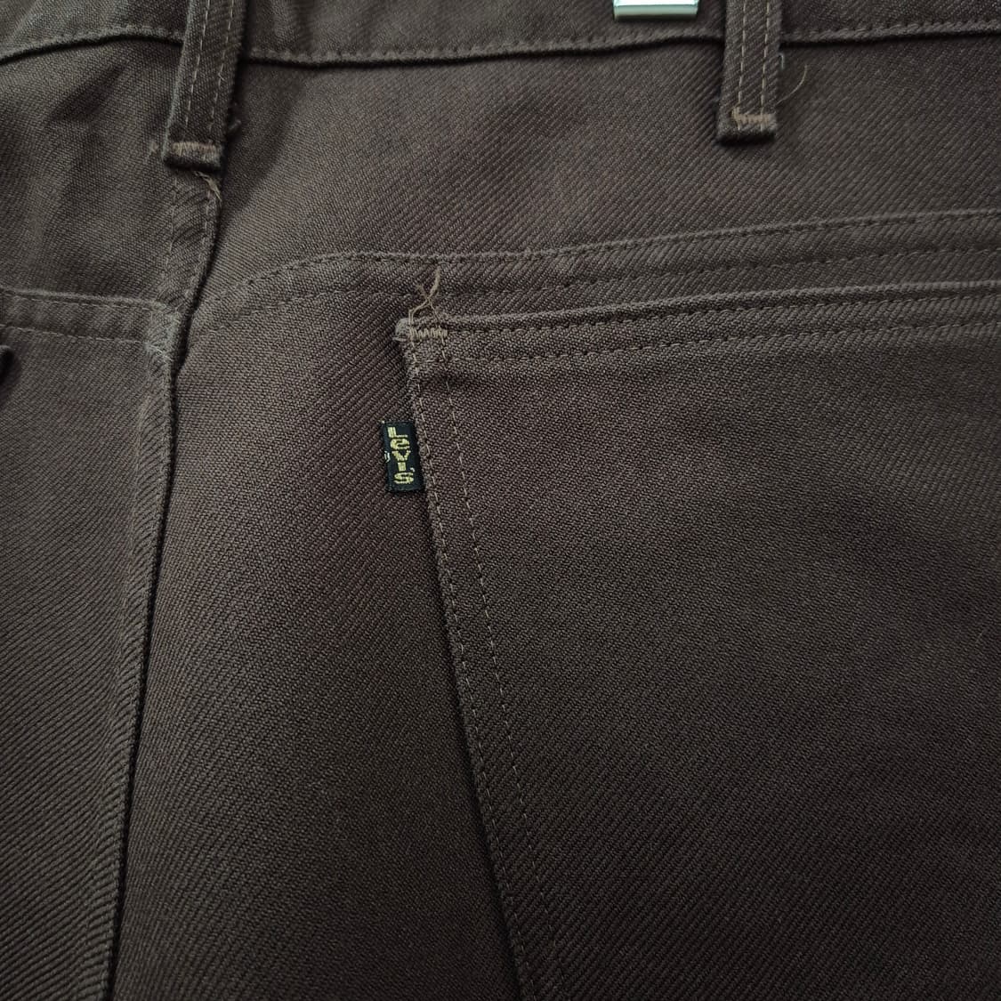 70-80s 리바이스 LEVIS 메카닉 브라운 팬츠 부츠컷 517 상품이미지5