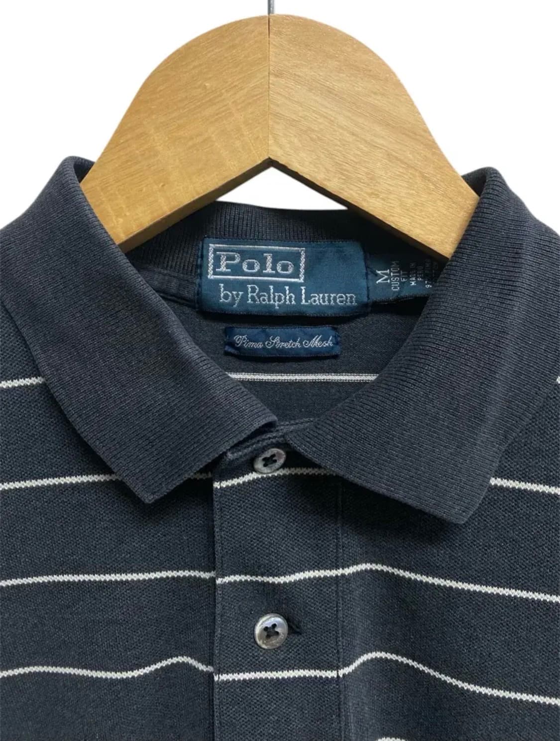 폴로 차콜 스트라이프 PK 반팔티 S-M 상품이미지4